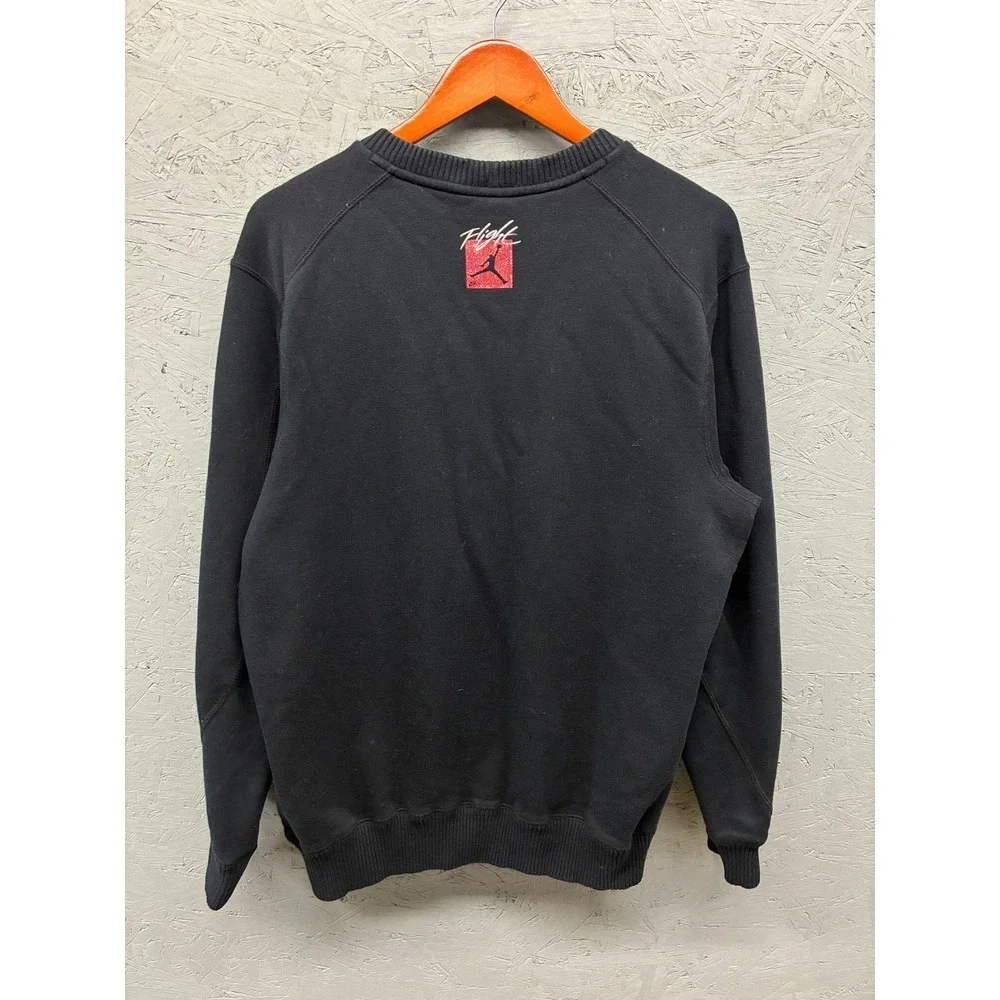 Nike Jordan Flight Sweatshirt Mens L Black Jumpman Graphic Fleece Streetwear